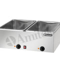 Bain-marie Amitek BM216, 2 cuve GN 1/1, adâncime 160 mm