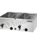 Bain-marie Amitek BM216R, 2 cuve GN 1/1, adâncime 160 mm