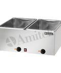 Bain-marie Amitek BM221, 2 cuve GN 1/1, adâncime 210 mm