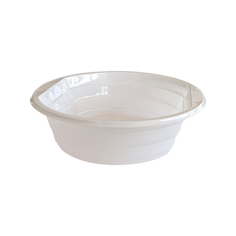 Plastic bowl with scoop handle