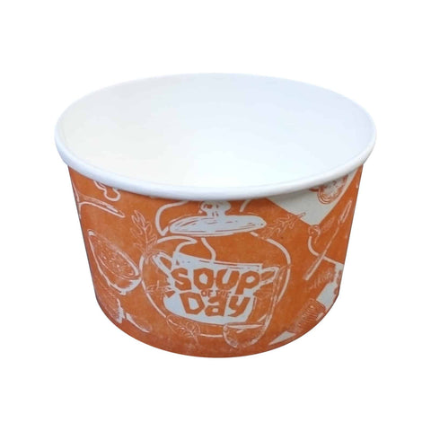 Cardboard soup bowl, 16 Oz