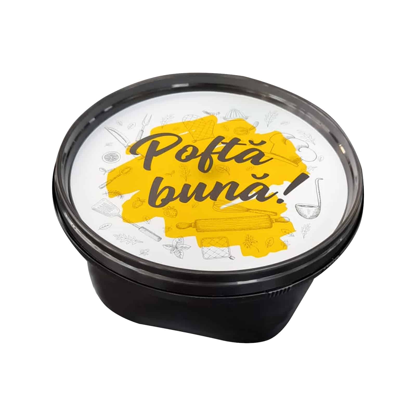 Bol supă din PP negru
