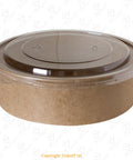 Capac Bol Salată Kraft, 17x12cm, compatibil 580/750/1000ml, set 25 bucăți