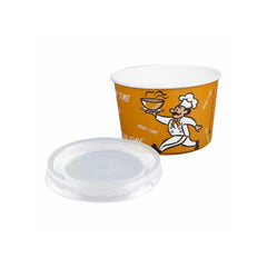 Cardboard soup bowl with lid