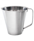 Cană gradată din inox de 1 litru, 120x(H)135mm, ideală pentru măsurători exacte în bucătăriile HORECA.