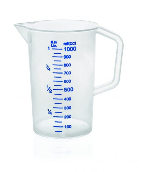 Cana gradată din polipropilenă 1L, transparentă