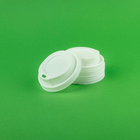Capac pahar carton 4oz, set 100 bucăți, alb