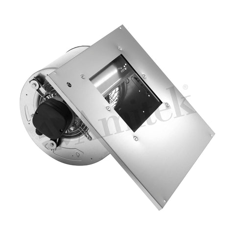 Hotă de perete cubică inox Amitek, adâncime 1400 mm