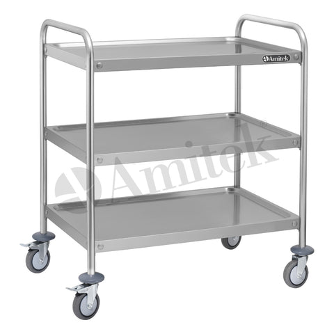 Cărucior de servire inox Amitek