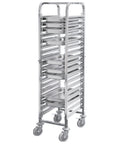 Cărucior inox Cuistance RKT18 pentru 18 tăvi GN 1/1, ideal în bucătăriile HORECA.