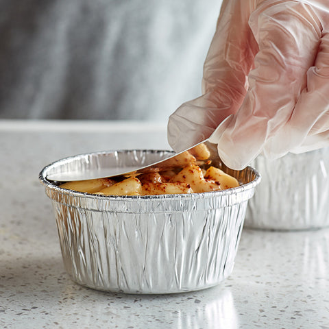 Round aluminum muffin tray