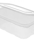 Caserola PET 2000 ml cu capac inalt, transparent, set 50 bucati