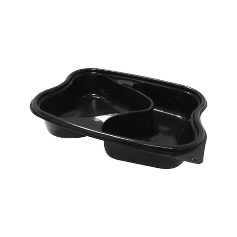 Caserolă meniu din PP (microunde) cu capac plat