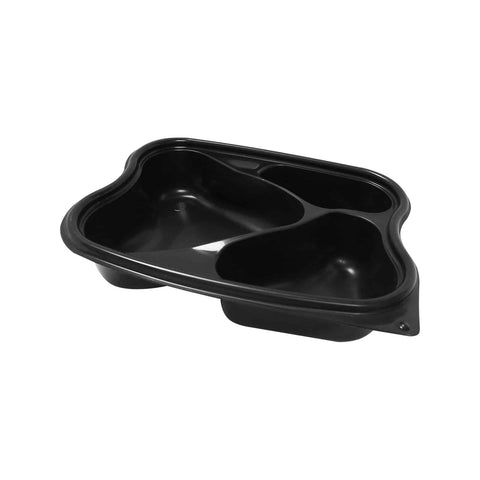 Caserolă meniu din PP (microunde) cu capac plat