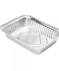 Caserolă aluminiu dreptunghiulară, 1040 ml, 225x175x35 mm, set 100 bucăți