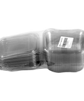 Set 100 caserole transparente 250cc cu capac plat, pentru ambalare alimente HORECA.