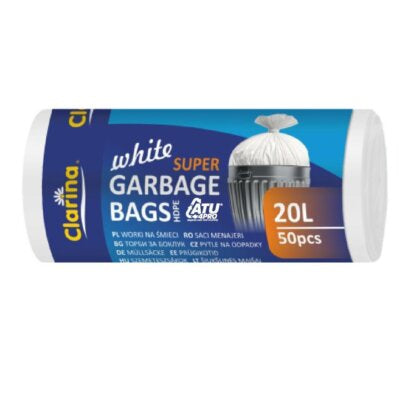 Saci menajeri 20L, 50 buc/rolă, polietilenă