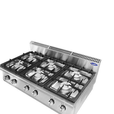 Mașină de gătit de banc pe gaz 6 arzătoare Atosa AT7G6B-C1 - imagine 3
