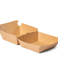 Cutie carton burger Kraft, ambalaj takeaway, 145x135x80 mm