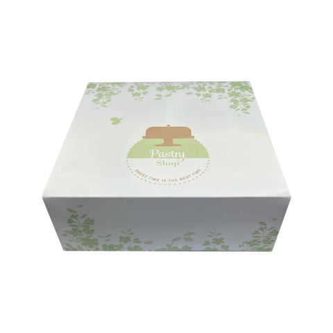 Cutie din carton cofetarie "PASTRY SHOP" - Nr.10 220x220x80mm, Set