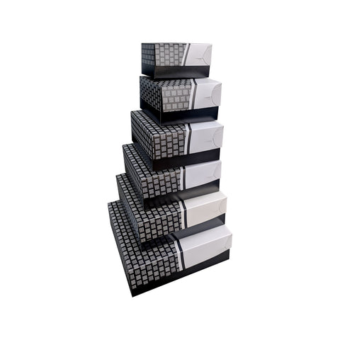 Cutie din carton pentru prăjituri cu aluminiu pe interior