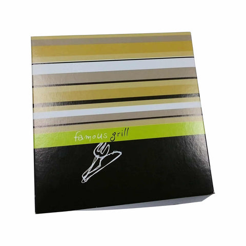 Cutie meniu cu aluminiu pe interior Famous grill