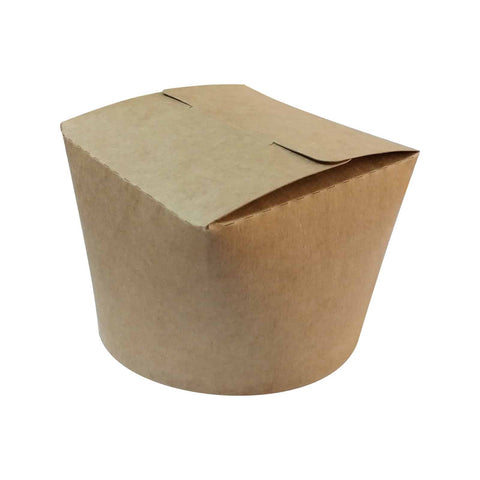 Pasta and noodle box with round base