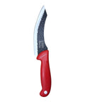 Cuțit de bucătar profesional cu lamă îngustă de 18cm și mâner roșu, pentru igienă HORECA.