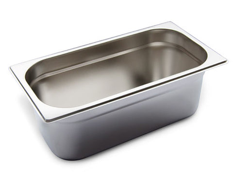 Vaschetă Gastronorm GN 1/3, inox AISI 304, adâncime 15 cm