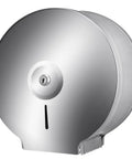 Suport hârtie igienică jumbo din inox, rezistent, igienic, ideal pentru toalete HORECA cu trafic intens.