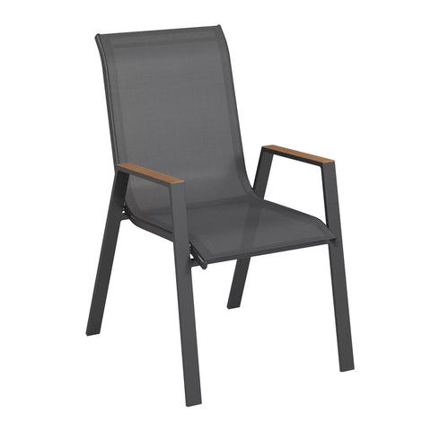 Scaun gradina/terasa, antracit/gri