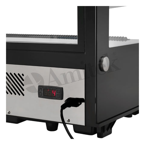 Vitrină frigorifică de banc Amitek AK120EFQ, 702 × 568 mm