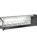 Vitrină frigorifică pentru tapas Amitek AK613VTB, 1485 × 395 mm