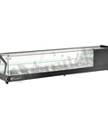 Vitrină frigorifică pentru tapas Amitek AK813VTB, 1755 × 395 mm
