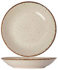 Farfurie adâncă GTSA, porțelan, alb ivory, 21.5 cm