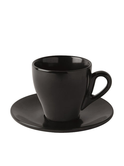 Cana portelan conica 300ml neagra GTSA