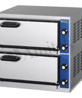 Cuptor electric pizza Amitek KB2, 2 camere de coacere, 555 × 460 mm