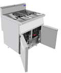 Friteuză cu două cuve pe gaz Atosa AT9G8F-F - imagine 2