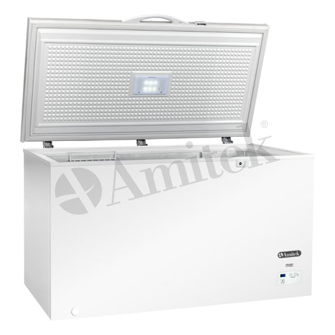 Ladă frigorifică / congelator Amitek AX400CDN, capac plin, 345 l