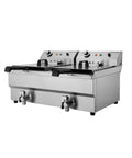 Friteuză electrică de banc 10 + 10 l Cuistance EF102V