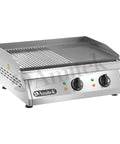 Fry-top electric Amitek FT2M, placă mixtă (netedă / striată), 600 × 500 mm