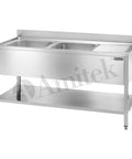 Spălător inox deschis Amitek, cu picurător
