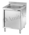 Spălător inox închis Amitek, fără picurător