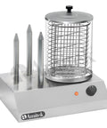 Aparat hot dog Amitek SH3, 3 țepi pentru încălzit chifle, 420 × 300 mm