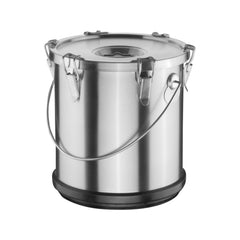 Marmită, recipient cu capac inox cu perete dublu
