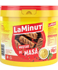 Borcan muștar de masă La Minut 5kg, ideal pentru restaurante, cantine și catering HORECA.
