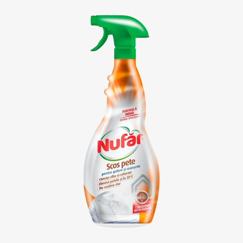 Nufar soluție scos pete gulere manșete 500ml, fără clor