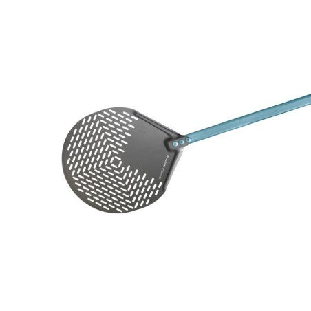 Paletă pizza profesională perforată, aluminiu anodizat, cap 41 cm, mâner 160 cm