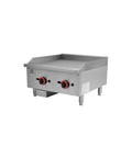 Fry-top pe gaz cu placă cromată Cuistance EGG24SX, 604 mm