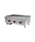 Fry-top pe gaz cu placă cromată Cuistance EGG36SX, 904 mm